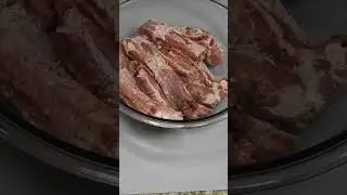 Ребра BBQ  в сковороде, это так вкусно и просто без духовки! #shorts