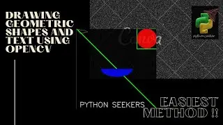 How to draw geometric shapes and texts in Python using Opencv?