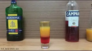 Коктейль Шот Скорая Помощь с Бехеровкой и Апельсиновым соком (How to make Сocktails Shot Ambulance)