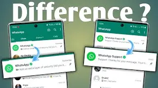 Difference Between Whatsapp Official Chat And Whatsapp Support 🔥 Whatsapp New Feature
