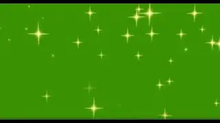 Cartoon Stars Falling Green Screen Animation for Video Editing