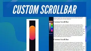 Custom Scroll Bar CSS only