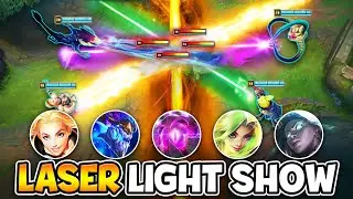 WE CREATED A LASER LIGHT SHOW AND MELT EVERYONE INSIDE IT (5 LASERS AT ONCE)