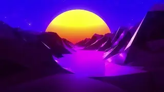 Retrowave Background Loop - Vaporwave/Synthwave Motion Background - 