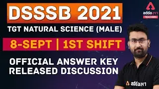 DSSSB 2021 | DSSSB Natural Science Answer Key 2021 | DSSSB TGT Natural Science