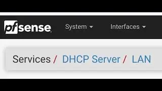 Back to basics DHCP in pfSense