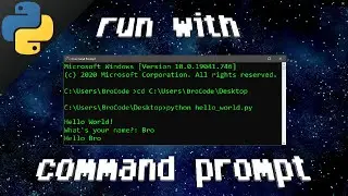 Python run with command prompt 👨‍💻