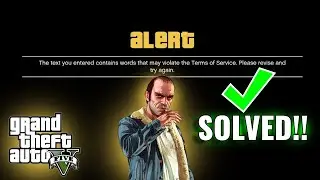 Text you entered may violate Term of Service | Rockstar Editor Error | Solved