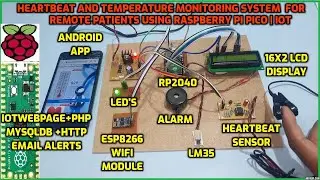 IoT Based Heartbeat and Temperature Monitoring System for Remote Patients using Raspberry Pi Pico