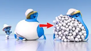 Smurfs VS 1000 kg 🙃