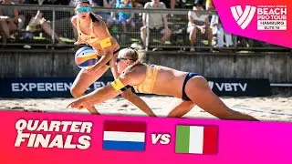 Stam/Schoon vs. Gottardi/Menegatti - Quarter Finals Highlights | Hamburg 2024 #BeachProTour