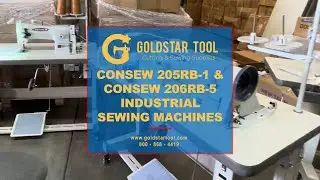 Product Showcase - Consew 205RB-1 & Consew 206RB-5 Sewing Machines - Goldstartool.com - 800-868-4419