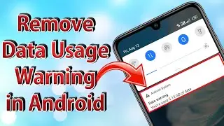 Remove Data Usage Warning from Itel and All Android Mobile in Hindi | Tech Gallery