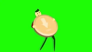 boy with loss icon green screen animation