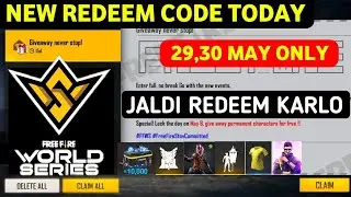 FREE FIRE REDEEM CODE TODAY 29 MAY | FF REDEEM CODE TODAY | FREE FIRE REDEEM CODE TODAY |REDEEM CODE