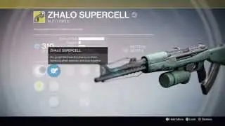 Destiny: King's Fall Raid - Zhalo Supercell Reward (Transept Exotic Chest)