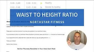 Waist to Height Ratio - The Quickest Health Check Around (New)