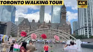 Toronto Canada 4K | Festival at Nathan Phillips Square in Toronto