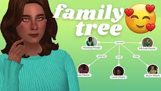 creating a family tree for my sims 4 legacy family ♡