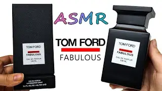 ASMR unboxing PERFUME oddly satisfying ANTI STRESS relaxing no music TOM FORD FABULOUS