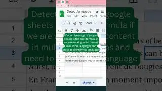 Detect language in google sheet in bulk 