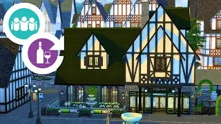 Let's Refresh This Sad Windenberg Cafe With The Cozy Bistro Kit - Sims 4 Speed Build