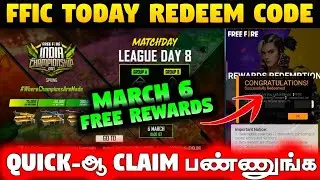 FFIC Day 8 Redeem Code //  Today Redeem Code in Free Fire Tamil - Maranam Free