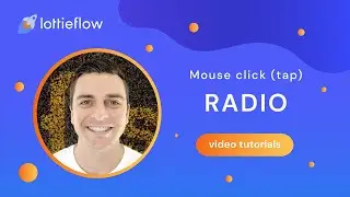 Lottie radio icon - Mouse click (tap) - Webflow Interactions tutorial