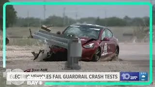 NTSB calls for changes after electric vehicles fail guardrail tests