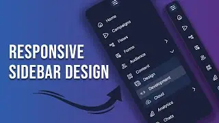 Responsive Advanced Sidebar Design Using HTML CSS & Javascript