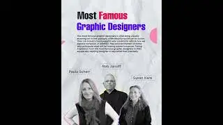 Famous Graphic Designers #graphicdesignerslife #facts #shorts