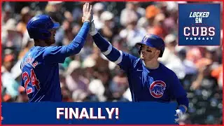 Chicago Cubs finally win a game!