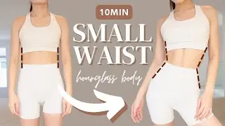 10min Hourglass Abs Workout 🔥 | Smaller Waist & Burn Belly Fat | 100% RESULT