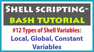 Shell Scripting - Types of Variables in  Linux | Linux Bash Script | Bash Scripting for Beginners