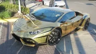 Gold-Wrapped Lamborghini Huracán