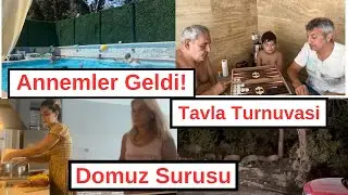 Mahalleyi Domuzlar Basti! Annemler Geldi! Misafirlerimiz Var! Tatil Vlog! #hollandadanatesailesi