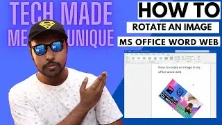 How to rotate an image in ms office word web