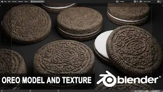 OREO 3D Model & Texture , Blender Tutorial