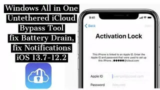 WINDOWS: Untethered iCloud Bypass, Fix Battery Drain, Fix Reboot, no Delete Baseband. By FrpFile