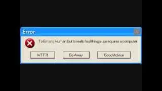 100 Error Messages you NEVER wanna see on window (fake)