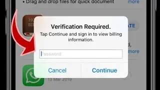 Verification Required error on iPhone/Can't Download Free Apps