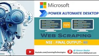 Power Automate Desktop || Project #4 : Final Output - Cloud Flow and Desktop flow - PART 12