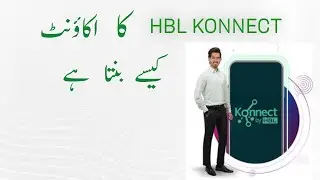 how to make and register konnect app account by hbl new method