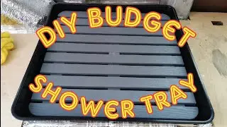 perfect budget DIY campervan shower tray for under £20 campervan conversion transit 4 berth camper