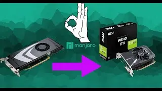 Manjaro Linux won't start after video card change / as ed. grub on boot, select kernel