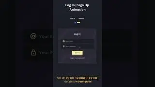 20/100 Html/CSS Animation : Log In | Sign Up  with animation 🔥🔥🔥 #shorts