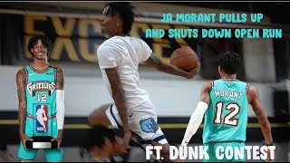 JA MORANT PULLS UP TO OPEN RUN: SHUTS DOWN GYM WITH MONSTER DUNKS 🍿🎥