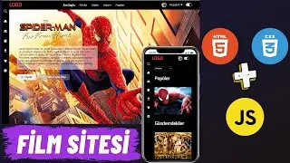 Film Sitesi Yapımı - Html Css Web Site Yapımı (Full Responsive)