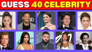 Guess The Celebrity In 3 Seconds 🤔 | 40 Most Famous People In The World