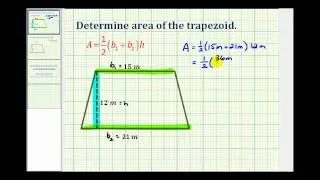 Ex:  Find the Area of a Trapezoid